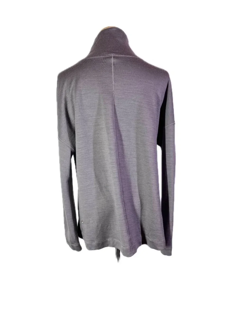 Lululemon Size 4 Principal Dancer Funnel Neck Sweater Pullover Lunar Rock Grey